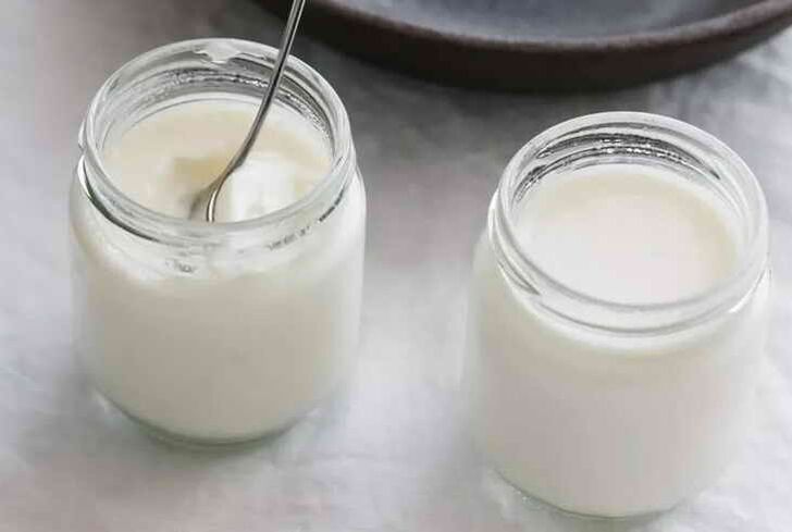 Табиғи йогурт - «Шабуыл» кезеңінің рұқсат етілген өнімі